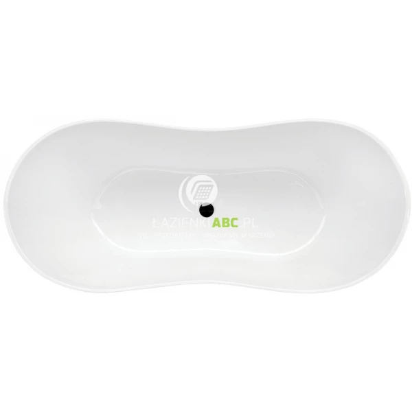 Wanna-wolnostojaca-160x70-korek-klik-klak-czarny-czyszczony-od-gory-Besco-VIYA-WMD-160-VKB-134264