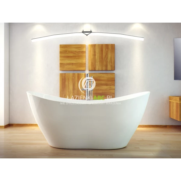 Wanna-wolnostojaca-160x70-korek-klik-klak-czarny-czyszczony-od-gory-Besco-VIYA-WMD-160-VKB-134264