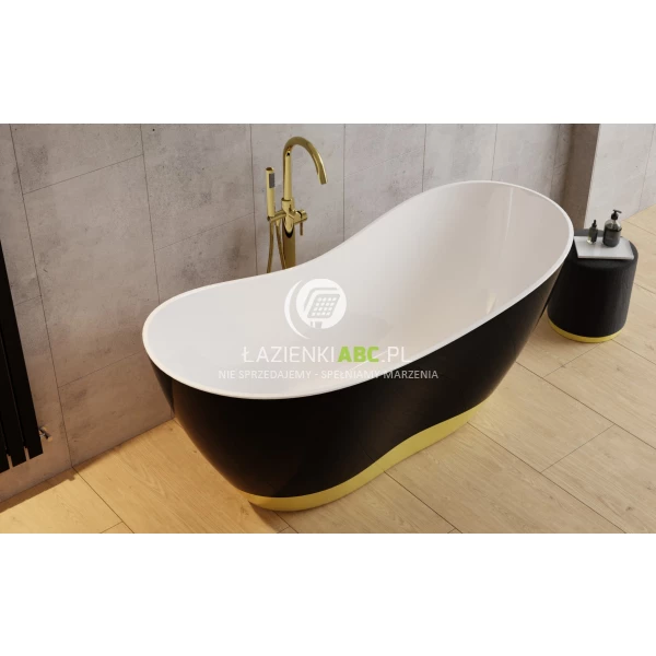 Wanna-wolnostojaca-170x72-z-czarnym-korkiem-klik-klak-czyszczonym-od-gory-Besco-VIYA-B-W-WMD-170-VWB-bialy-polysk-czarny-polysk-141491