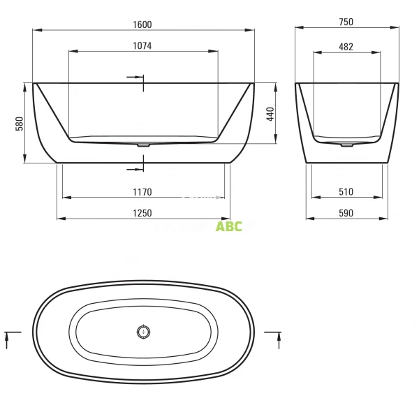 Wanna-wolnostojaca-owalna-160x75-Deante-ALPINIA-KDU-016W-193978