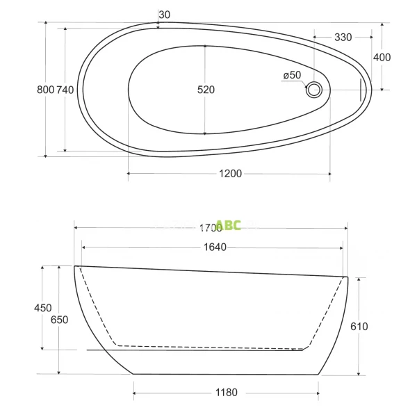 Wanna-wolnostojaca-przyscienna-170x80-biala-maskownica-syfonu-z-przelewem-Besco-GOYA-A-LINE-GLAM-WA-170-GGB-grafitowa-160654