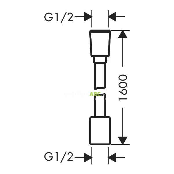 Waz-prysznicowy-160-cm-tekstylny-Hansgrohe-DESIGNFLEX-28260340-czarny-chrom-szczotkowany-181909