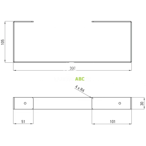 Wieszak-scienny-na-recznik-30-cm-Bianco-Deante-MOKKO-ADM-A611-wyprzedaz-107561