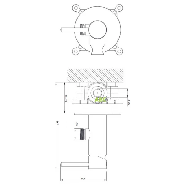 Zestaw-bidetowy-punktowy-Omnires-Y-SYSYBI2BL-czarny-120993