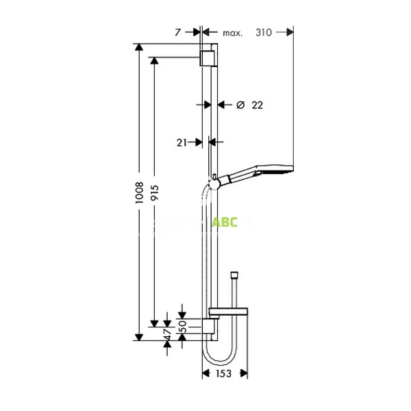 Zestaw-prysznicowy-900-mm-Raindance-Select-S-120-3jet-UnicaS-Puro-Hansgrohe-SELECT-26631400-chrom-bialy-69290