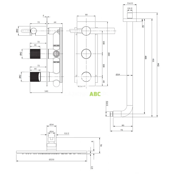 Zestaw-prysznicowy-podtynkowy-z-deszczownica-25-cm-Omnires-CONTOUR-SYSCT10CPB-miedz-szczotkowana-193748
