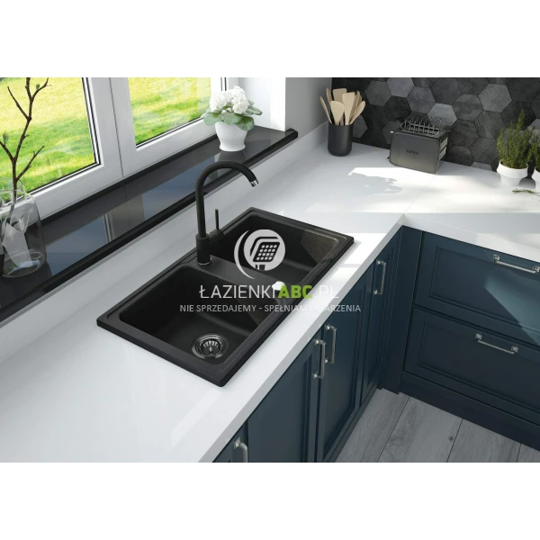 Zlew-granitowy-2-komorowy-Deante-ZORBA-bateria-NEMEZJA-ZQZA2203-grafitowy-85885