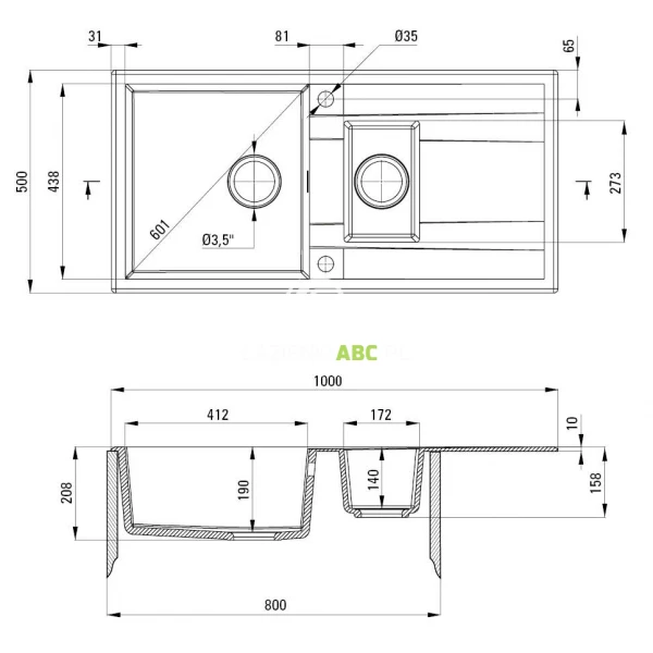 Zlewozmywak-granitowy-1-5-komorowy-z-ociekaczem-Deante-ERIDAN-ZQE-S513-szary-metalik-107580