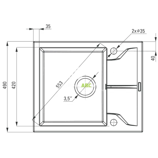 Zlewozmywak-granitowy-1-komorowy-z-krotkim-ociekaczem-Deante-ANDANTE-ZQN-511A-bez-112580