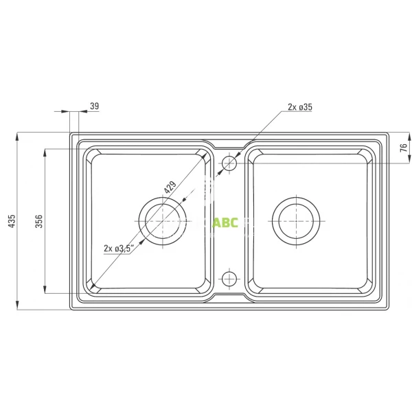 Zlewozmywak-granitowy-2-komorowy-bez-ociekacza-Deante-ZORBA-bez-112587