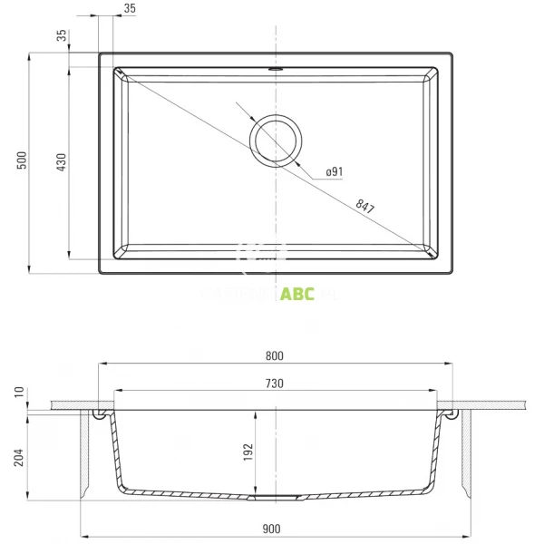 Zlewozmywak-granitowy-podblatowy-80x50-1-komorowy-Deante-CORDA-ZQA-G10D-grafitowy-metalik-103194