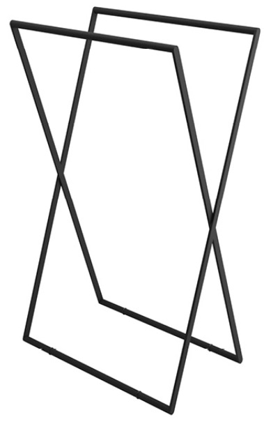 Wieszak na ręczniki wolnostojący Excellent KROS DOEX.1800BL czarny