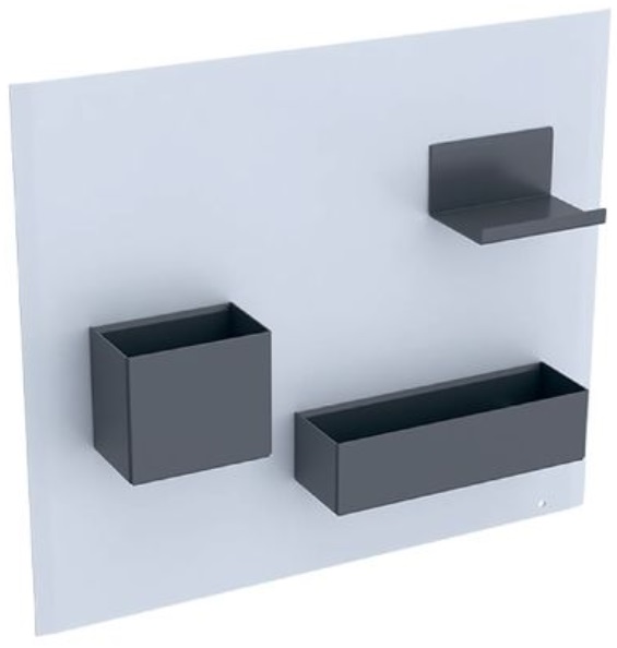 Geberit ACANTO Tablica magnetyczna ze schowkami 500.649.01.2 biała