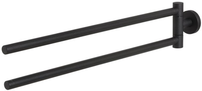 Wieszak ręcznikowy dwuramienny ruchomy Tiger BOSTON 3087.3.07.46 czarny