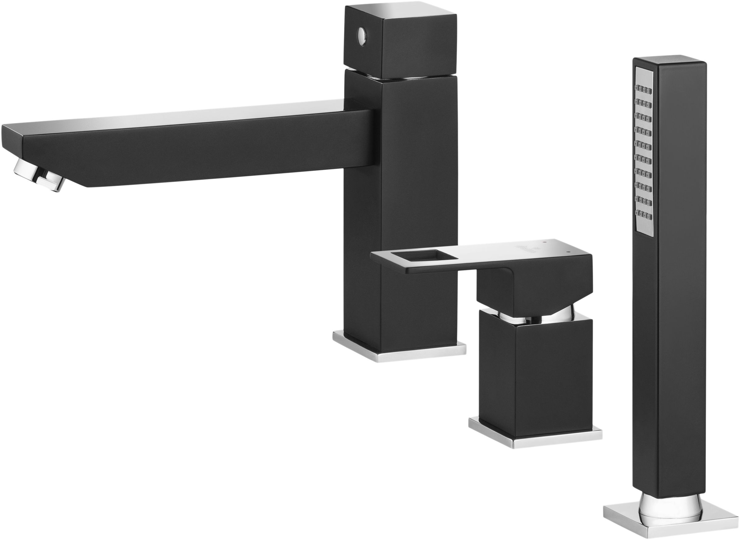 Bateria wannowa 3-otworowa Deante ANEMON BCZ B130 czarna