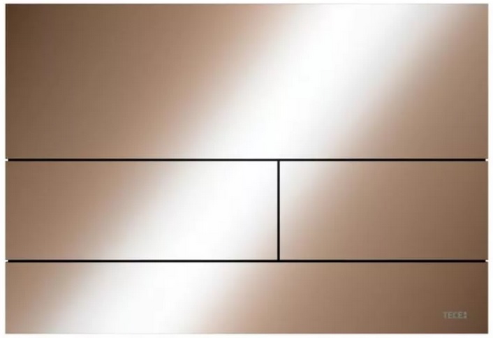 Przycisk spłukujący do WC Tece SQUARE II 9.240.841 czerwone złoto połysk