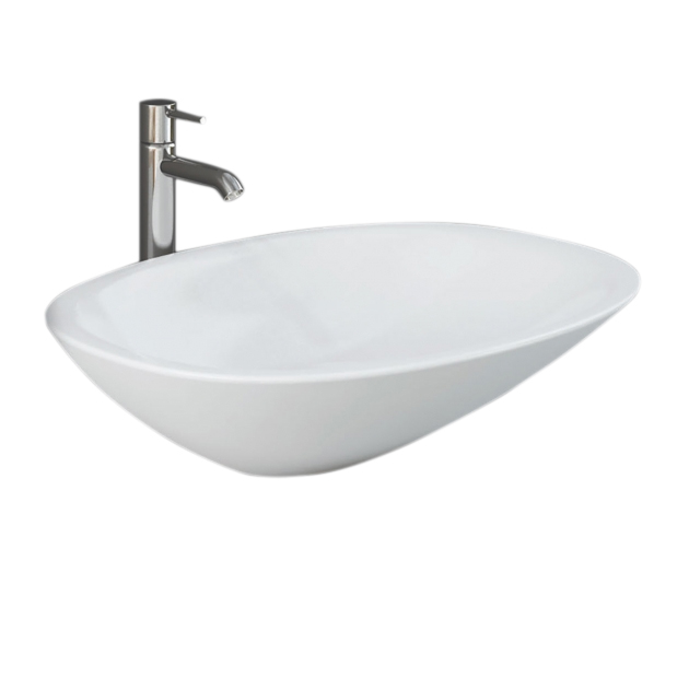 Umywalka nablatowa 54x38 RAK Ceramics MORNING MORCT5400AWHA biały lśniący