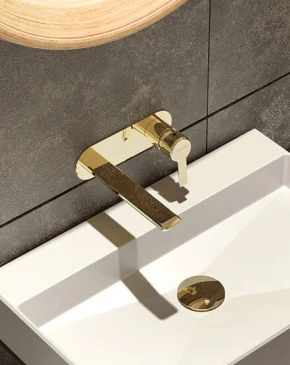 Bateria umywalkowa podtynkowa Deante ARNIKA GOLD BQA Z54L złota wyprzedaż