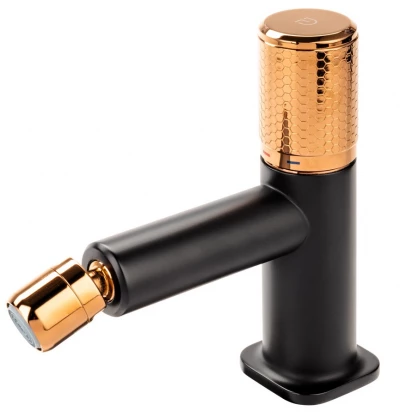 Bateria bidetowa FDesign ARDESIA FD1-ARD-6-25 różowe złoto/czarna