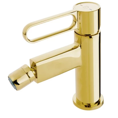 Bateria bidetowa FDesign ZAFFIRO FD1-ZFR-6-55 złota