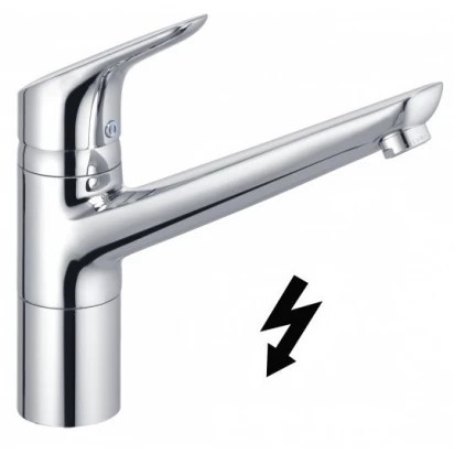 Bateria kuchenna 210 mm do bezciśnieniowych urządzeń grzewczych Kludi OBJEKTA 325750575 obrotowa wylewka