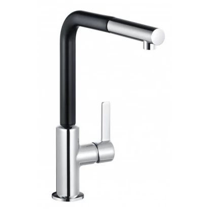 Bateria kuchenna 295 mm Kludi L-INE 408518775 czarna mat / obrotowa wyciągana wylewka