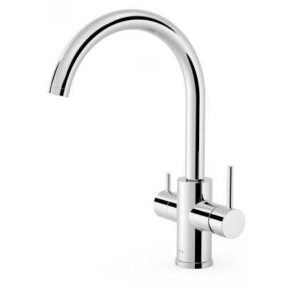 Bateria kuchenna do zestawu filtrującego Tres ESPACIO DE COCINA 23045302 chrom