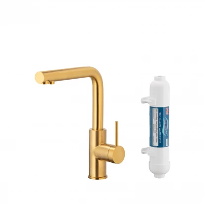 Bateria kuchenna z filtracją wody Hydro+ KFA DUERO PURE BASIC 6623-912-31 złota