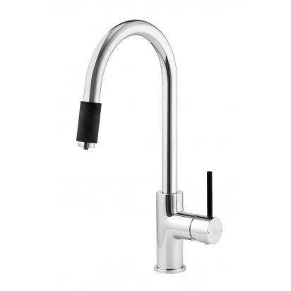 Bateria kuchenna z podłączeniem do filtra wody Deante ASTER chrom / czarny wyprzedaż