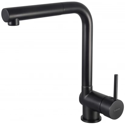 Bateria kuchenna z wyciąganą wylewką Deante ASTER NERO BCA N73M czarna mat