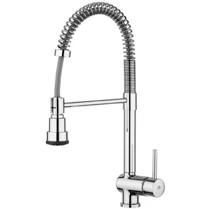 Bateria kuchenna z wyciąganą wylewką Paffoni STICK SK 177 satyna