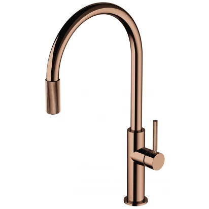 Bateria kuchenna z zestawem filtrującym D1 Omnires SWITCH SW9057-FD1CP miedź