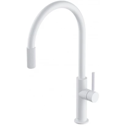 Bateria kuchenna z zestawem filtrującym D1 Omnires SWITCH SW9057-FD1WM biała mat