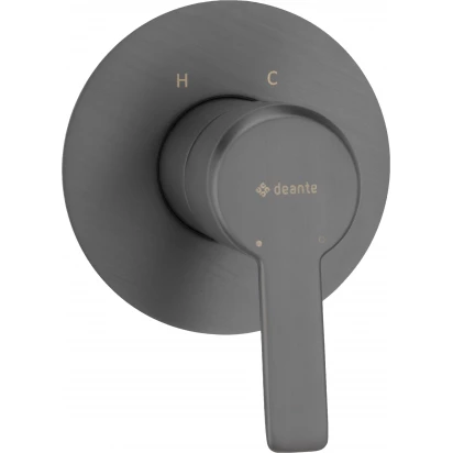 Bateria prysznicowa podtynkowa bez przełącznika Deante ARNIKA BQA D44L titanium