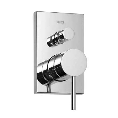 Bateria wannowo-prysznicowa podtynkowa Tres MAX 062.180.02