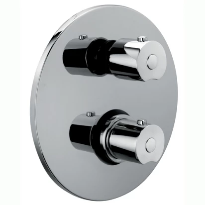 Bateria natryskowa podtynkowa z termostatem Paffoni / Fonte BIRILLO TOP BIT 014 stal szczotkowana