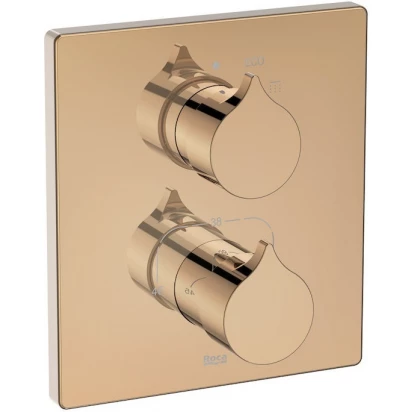 Bateria prysznicowa podtynkowa do RocaBox Roca INSIGNIA ROSE GOLD A5A2C3ARG0 różowe złoto