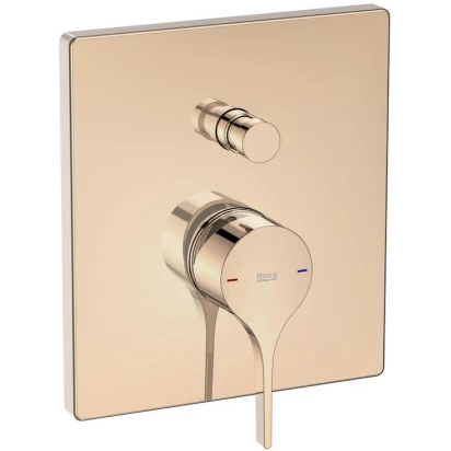 Bateria podtynkowa wannowo-prysznicowa do RocaBox Roca INSIGNIA ROSE GOLD A5A0B3ARG0 różowe złoto