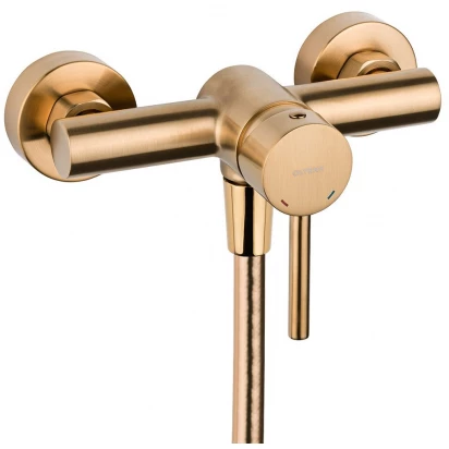 Bateria prysznicowa ścienna Oltens MOLLE 33000810 złoto szczotkowane