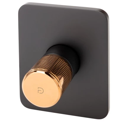 Bateria prysznicowa podtynkowa FDesign ARDESIA FD1-ARD-7PA-25 różowe złoto/czarna