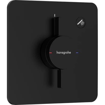 Bateria prysznicowa podtynkowa Hansgrohe DUOTURN Q 75614670 czarny mat