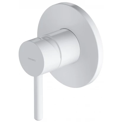 Bateria prysznicowa podtynkowa Omnires Y Y1245WM biała