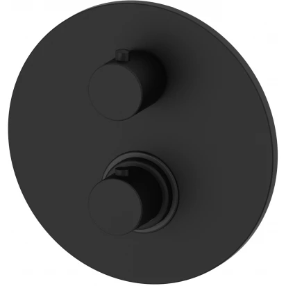 Bateria prysznicowa podtynkowa z termostatem Paffoni LIGHT LIQ018NO czarny mat