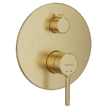 Bateria prysznicowo-wannnowa podtynkowa Excellent PI AREX.1245GB złoty szczotkowany