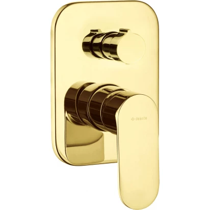 Bateria prysznicowo-wannowa podtynkowa Deante ALPINIA BGA Z44P złota