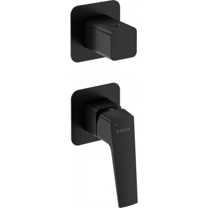 Bateria prysznicowo-wannowa podtynkowa Deante BLUR BQL N44P czarna mat