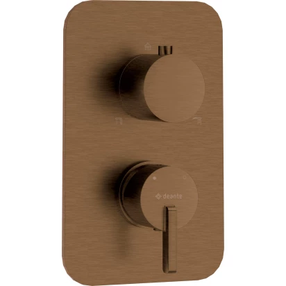 Bateria prysznicowo-wannowa podtynkowa Deante SILIA BXY CQSM brąz szczotkowany