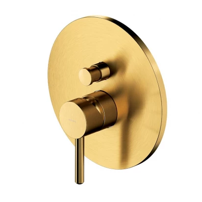 Bateria prysznicowo-wannowa podtynkowa Omnires Y Y1235GLB złoto szczotkowane