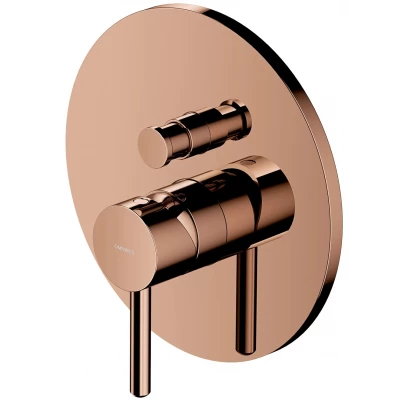 Bateria prysznicowo-wannowa podtynkowa Omnires Y Y1235ROCP miedź