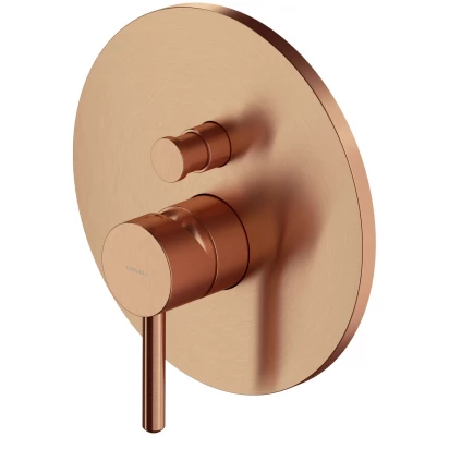 Bateria prysznicowo-wannowa podtynkowa Omnires Y Y1235ROCPB miedź szczotkowana